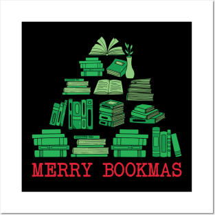 Merry bookmas Posters and Art